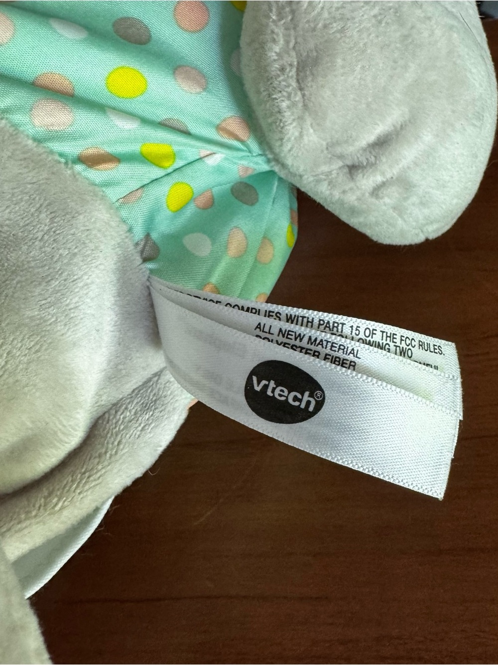 Vtech Explore And Crawl Plush Elephant Baby Interactive Toy Gray - Picture 3 of 4
